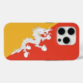 Apple iPhone 15 Pro Case-Mate, vlag van Bhutan Case-Mate iPhone Case (Achterkant (horizontaal))