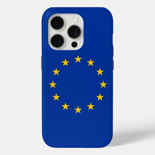 Apple iPhone 15 Pro Case-Mate, vlag van de Europes Case-Mate iPhone Case (Achterkant)