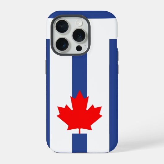Apple iPhone 15 Pro Case-Mate, vlag van Toronto Hoesje (Achterkant)