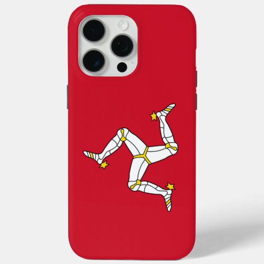 Apple iPhone 15 Pro Max Case, Isle of Man flag Case-Mate iPhone Case (Achterkant)