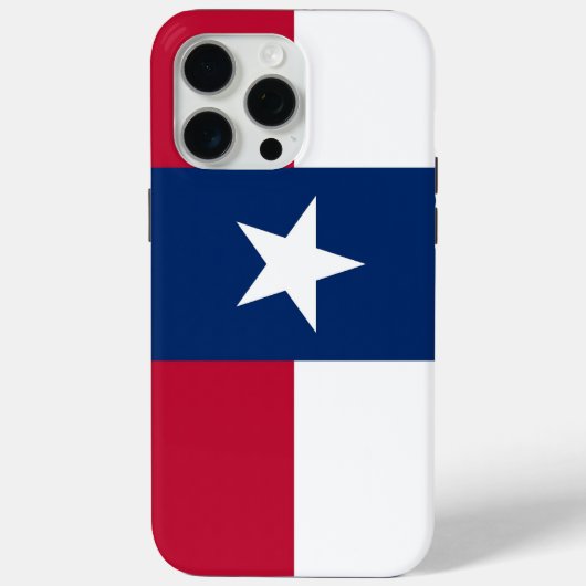 Apple iPhone 15 Pro Max Case, Texas Flag Case-Mate iPhone Case (Achterkant)