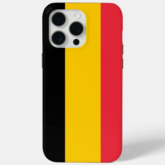 Apple iPhone 15 Pro Max Hoesje, Belgische vlag Case-Mate iPhone Case (Achterkant)