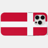 Apple iPhone 15 Pro Max Hoesje, Deense vlag Case-Mate iPhone Case (Achterkant (horizontaal))