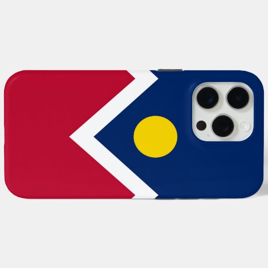 Apple iPhone 15 Pro Max Hoesje, Denver-vlag Case-Mate iPhone Case (Achterkant (horizontaal))