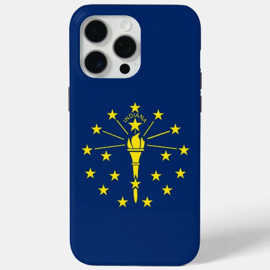 Apple iPhone 15 Pro Max Hoesje, Indiana vlag Case-Mate iPhone Case (Achterkant)
