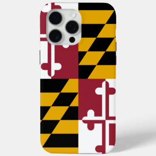 Apple iPhone 15 Pro Max Hoesje, Maryland vlag Hoesje