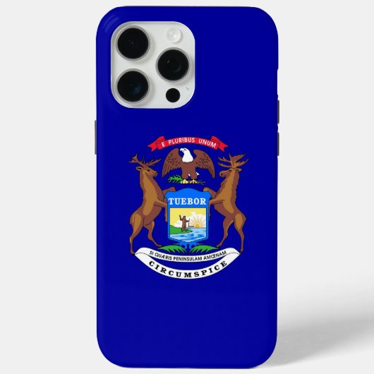 Apple iPhone 15 Pro Max Hoesje, Michigan Case-Mate iPhone Case (Achterkant)