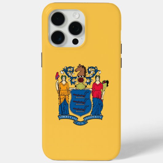 Apple iPhone 15 Pro Max Hoesje, New Jersey Vlag Case-Mate iPhone Case (Achterkant)