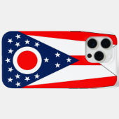 Apple iPhone 15 Pro Max Hoesje, Ohio State Vlag Case-Mate iPhone Case (Achterkant (horizontaal))