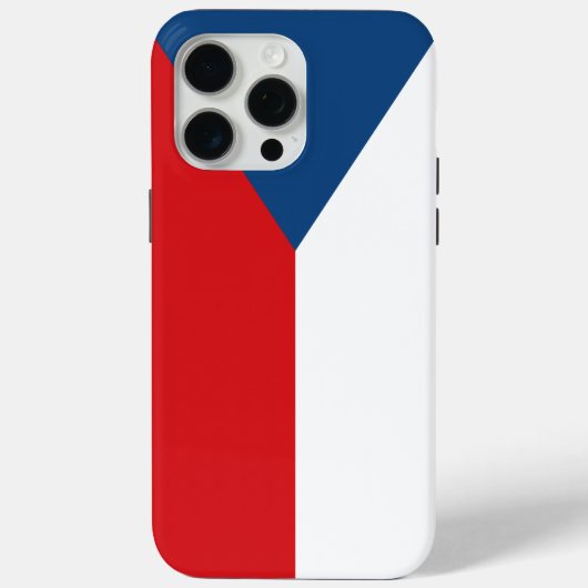 Apple iPhone 15 Pro Max Hoesje, Tsjechië vlag Case-Mate iPhone Case (Achterkant)