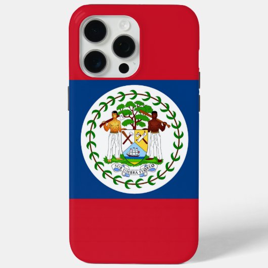 Apple iPhone 15 Pro Max Hoesje, Vlag van Belize Case-Mate iPhone Case (Achterkant)
