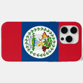 Apple iPhone 15 Pro Max Hoesje, Vlag van Belize Case-Mate iPhone Case (Achterkant (horizontaal))