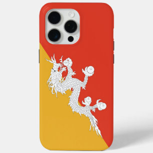 Apple iPhone 15 Pro Max Hoesje, vlag van Bhutan Hoesje