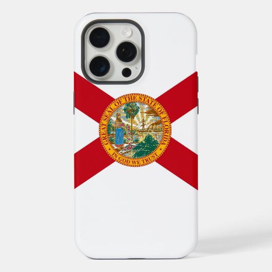 Apple iPhone 15 Pro Max Hoesje, Vlag van Florida Hoesje (Achterkant)