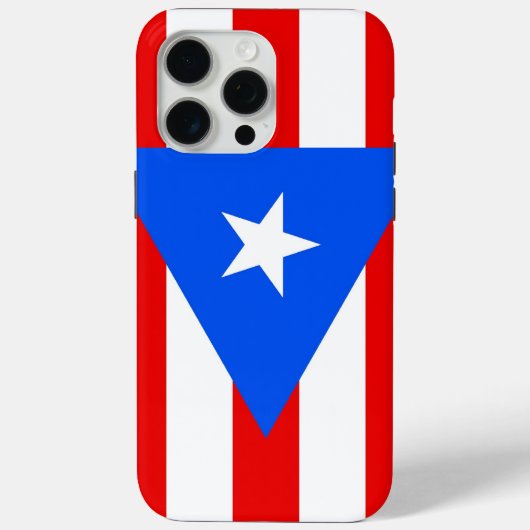 Apple iPhone 15 Pro Max Hoesje, Vlag van Puerto Ri Case-Mate iPhone Case (Achterkant)