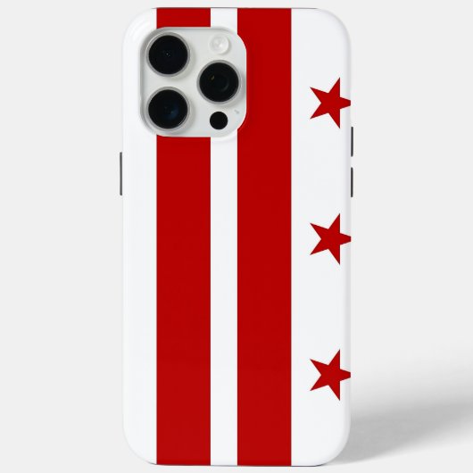Apple iPhone 15 Pro Max, vlag van Washington DC Case-Mate iPhone Case (Achterkant)