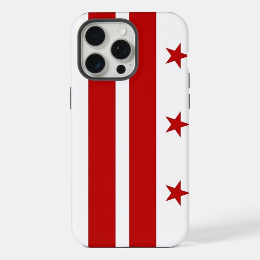 Apple iPhone 15 Pro Max, vlag van Washington DC Hoesje (Achterkant)