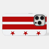 Apple iPhone 15 Pro Max, vlag van Washington DC Hoesje (Achterkant horizontaal)
