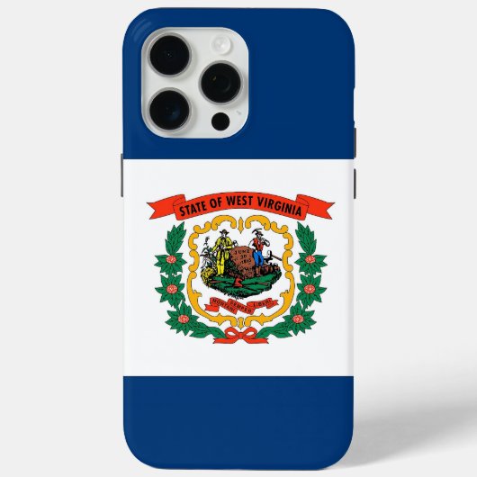 Apple iPhone 15 Pro Max, vlag van West Virginia Case-Mate iPhone Case (Achterkant)