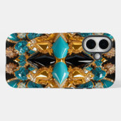 Apple iPhone 16 Case-Mate met Bahama-kleuren Case (Achterkant (horizontaal))