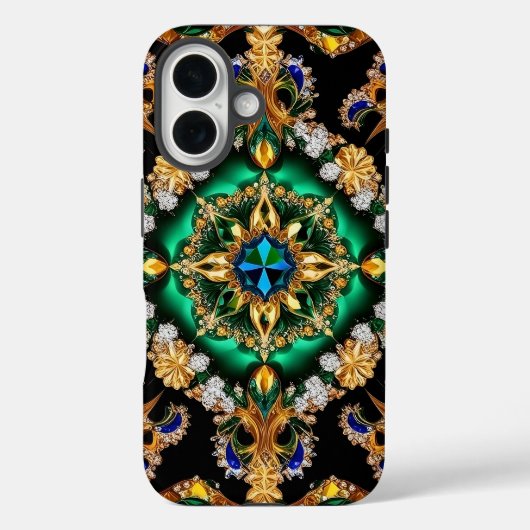 Apple iPhone 16 Case-Mate met Braziliaanse kleuren Case (Achterkant)