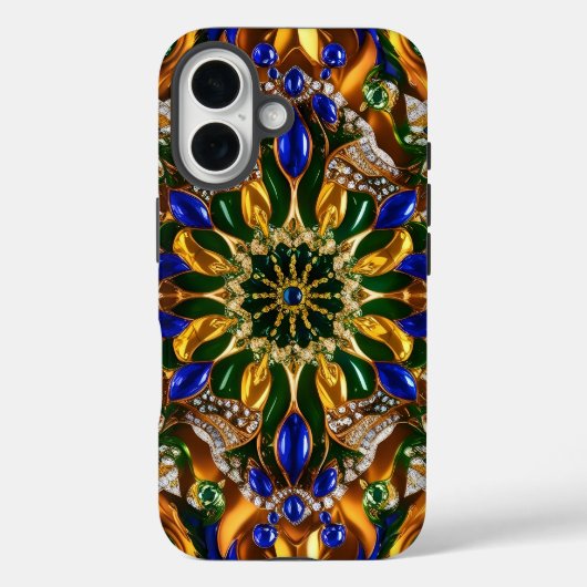 Apple iPhone 16 Case-Mate met Braziliaanse kleuren Case (Achterkant)