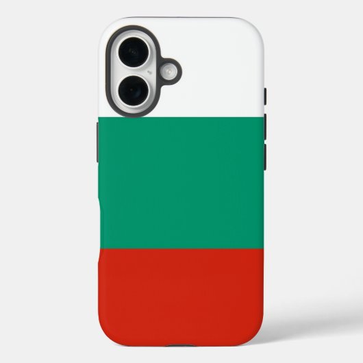 Apple iPhone 16 Case-Mate met Bulgaarse vlag Case (Achterkant)