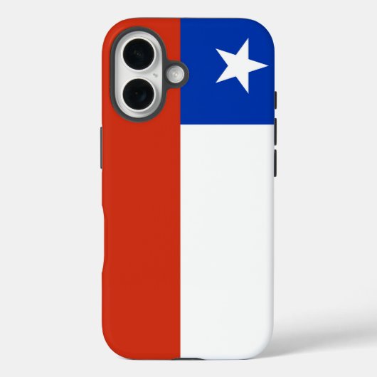 Apple iPhone 16 Case-Mate met Chileense vlag Case (Achterkant)
