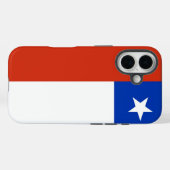 Apple iPhone 16 Case-Mate met Chileense vlag Case (Achterkant (horizontaal))