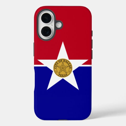 Apple iPhone 16 Case-Mate met Dallas-vlag Case (Achterkant)