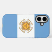 Apple iPhone 16 Case-Mate met de vlag van Argentin Case (Achterkant (horizontaal))