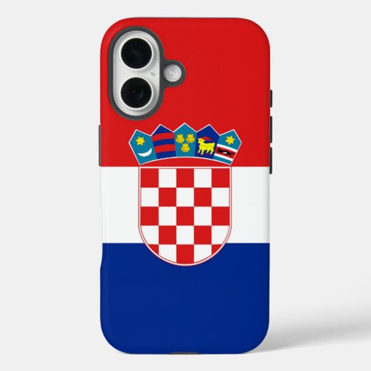 Apple iPhone 16 Case-Mate met de vlag van Kroatië Case (Achterkant)
