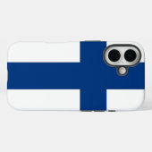 Apple iPhone 16 Case-Mate met Finse vlag Case (Achterkant (horizontaal))