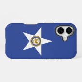 Apple iPhone 16 Case-Mate met Houston-vlag Hoesje (Achterkant horizontaal)