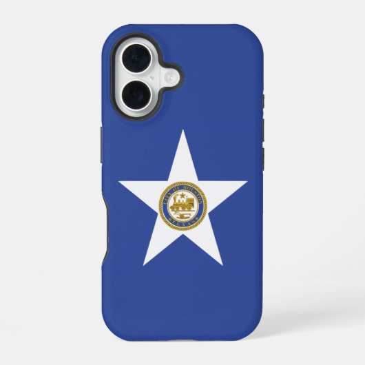 Apple iPhone 16 Case-Mate met Houston-vlag Hoesje (Achterkant)