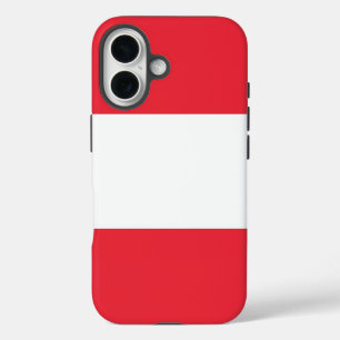 Apple iPhone 16 Case-Mate met Oostenrijkse vlag Hoesje