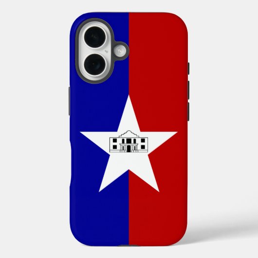 Apple iPhone 16 Case-Mate met San Antonio-vlag Case (Achterkant)