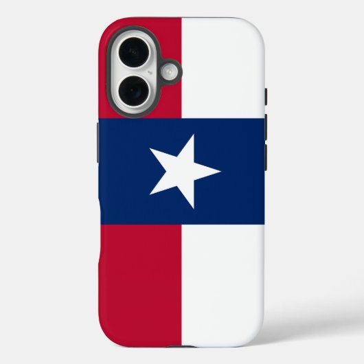 Apple iPhone 16 Case-Mate met Texas vlag Case (Achterkant)
