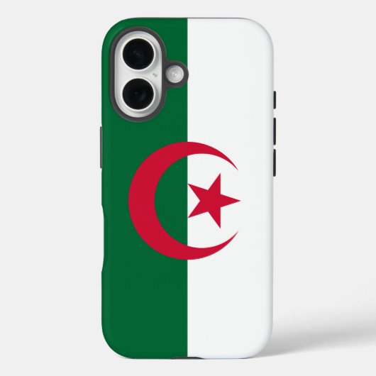 Apple iPhone 16 Case-Mate met vlag van Algerije Case (Achterkant)