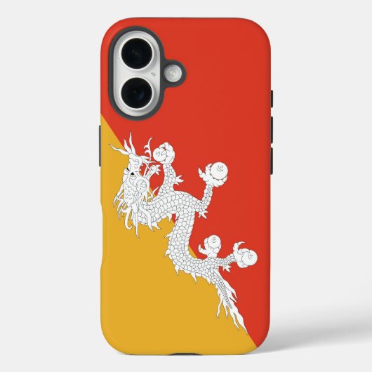 Apple iPhone 16 Case-Mate met vlag van Bhutan Case (Achterkant)
