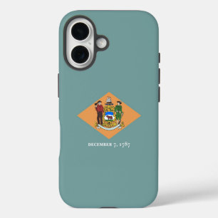 Apple iPhone 16 Case-Mate met vlag van Delaware Hoesje