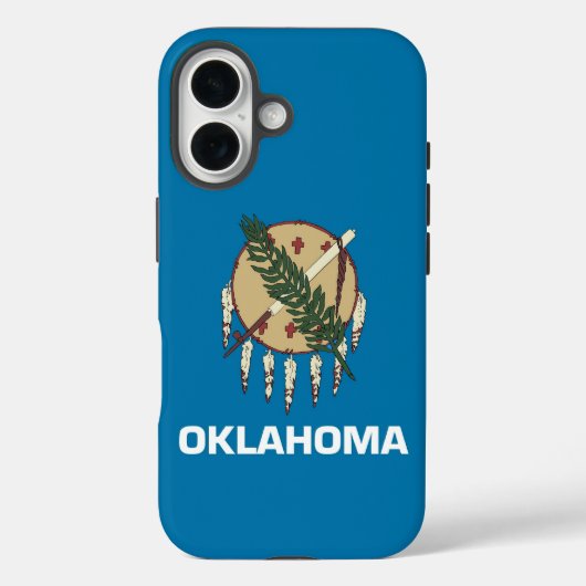 Apple iPhone 16 Case-Mate met vlag van Oklahoma Case (Achterkant)