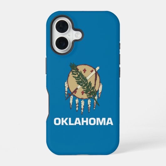 Apple iPhone 16 Case-Mate met vlag van Oklahoma Hoesje (Achterkant)