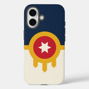 Apple iPhone 16 Case-Mate met vlag van Tulsa City Hoesje