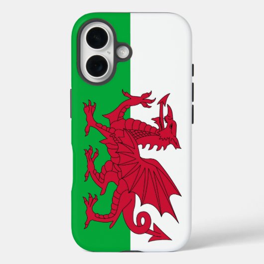 Apple iPhone 16 Case-Mate met Welshe vlag Case (Achterkant)