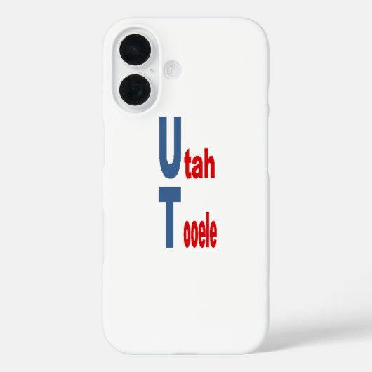 Apple iPhone 16 Case  UTAH  TOURISM (Achterkant)