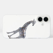 Apple iPhone 16 Crystal Giraffe Art Design Hoesje  (Achterkant (horizontaal))