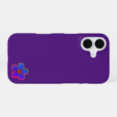 Apple iPhone 16 Flower Style Design Hoesje (Achterkant horizontaal)