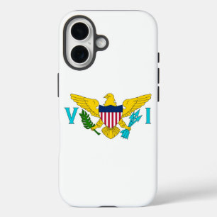 Apple iPhone 16 Hoesje, Maagdeneilanden vlag Hoesje