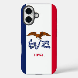 Apple iPhone 16 Hoesje-Mate met Iowa-vlag Hoesje